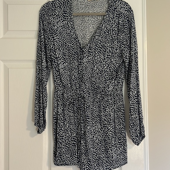 Blue Polka Dot Romper - Picture 3 of 4